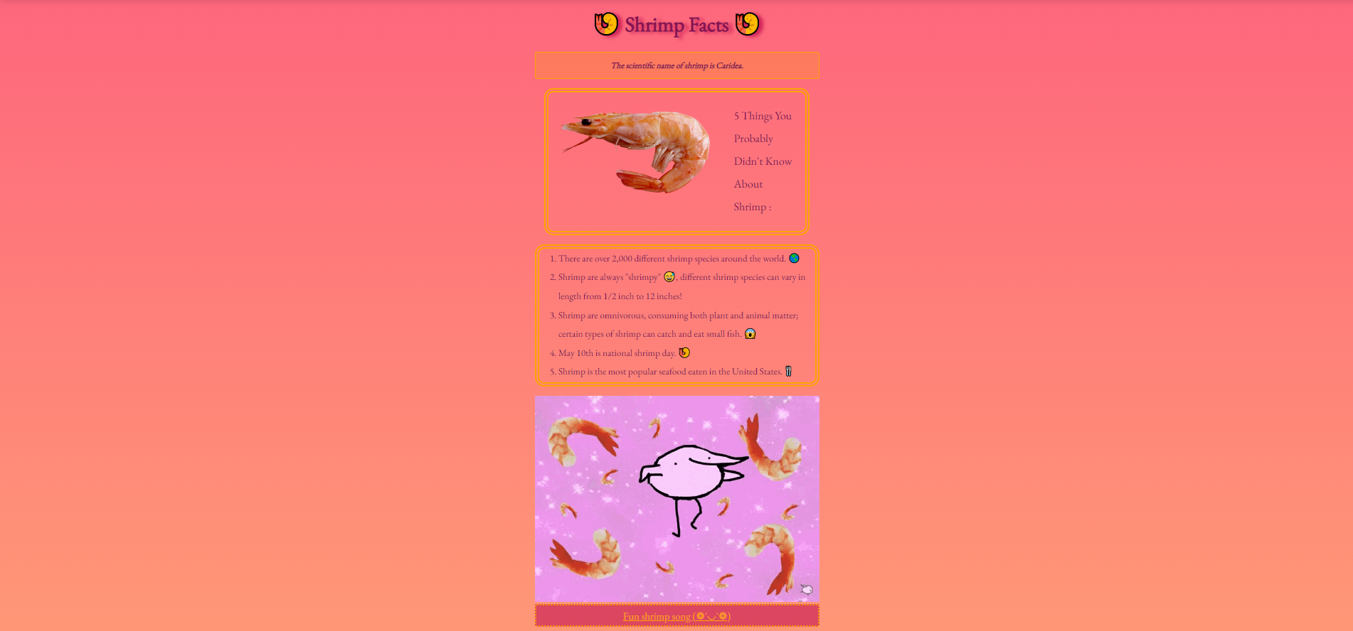 Shrimp project 